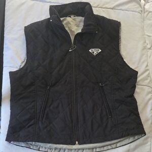 Saxon Women's Black Quilted Vest